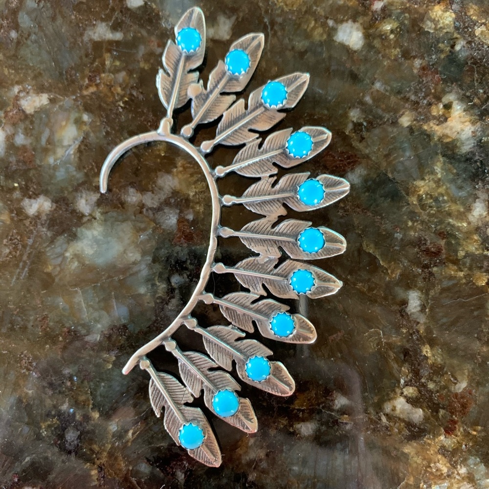 Feather ear cuff